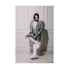 Сапоги трубы Nina_Mi зимові білі з натуральної шкіри для стильного образу Сапоги трубы Nina_Mi зимові білі з натуральної шкіри для стильного образу