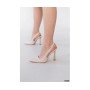 Туфлі слингбеки молочного кольору з еко лаку на підборах 10,5 см
