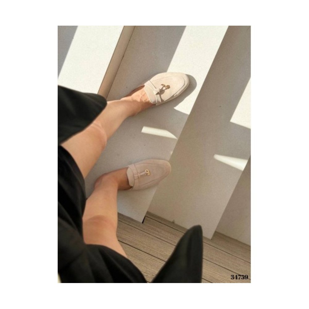 Мюли жіночі Nina_Mi з натурального замшу кольору Браш демісезонні 36-40