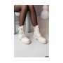 Стильні бежеві ботинки з еко-шкіри для демісезонного періоду