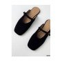 Мюли Nina_Mi чорного кольору з натурального замшу для стильного образу