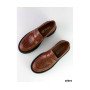 Лофери Nina Mi з натуральної шкіри янтарного кольору на чорній підошві